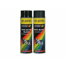 Bombe peinture Motip noir brillant 500 ml
