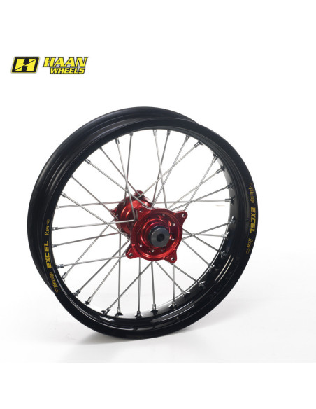 Roue arrière complète HAAN WHEELS (19x2,15) YAMAHA jante noire, moyeu