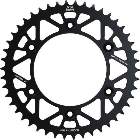 Couronne alu noire JT - Pas 520 - Nombre de dents au choix