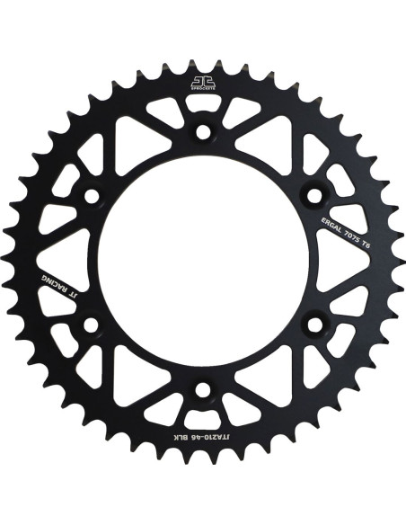 Couronne alu noire JT - Pas 520 - Nombre de dents au choix