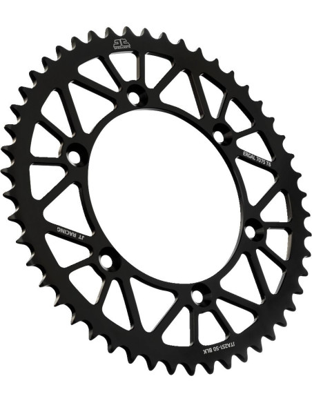 Couronne alu noire JT - Pas 520 - Nombre de dents au choix