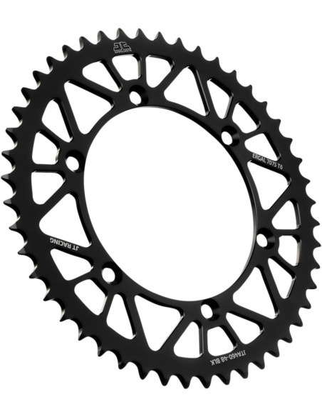 Couronne alu noire JT - Pas 520 - Nombre de dents au choix
