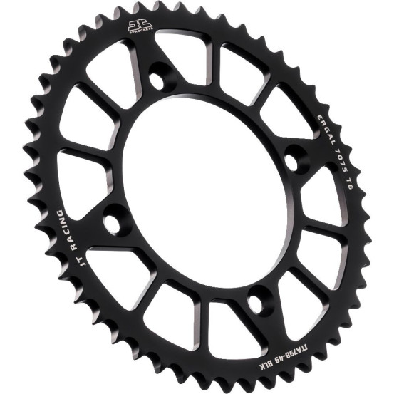Couronne alu noire JT - Pas 428 - Nombre de dents au choix