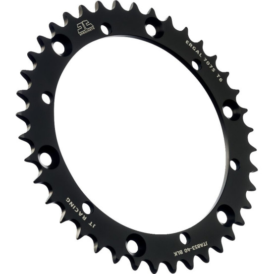 Couronne alu noire JT - Pas 520 - Nombre de dents au choix