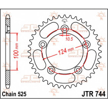 Couronne acier JT - Pas 525 - Nombre de dents au choix