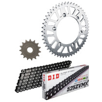Kit chaine 525 alu DID - DUCATI 1098 à 1198cc