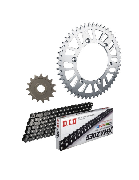 Kit chaine 530 acier DID - 1000 FZ1 - Fazer 2006-2014