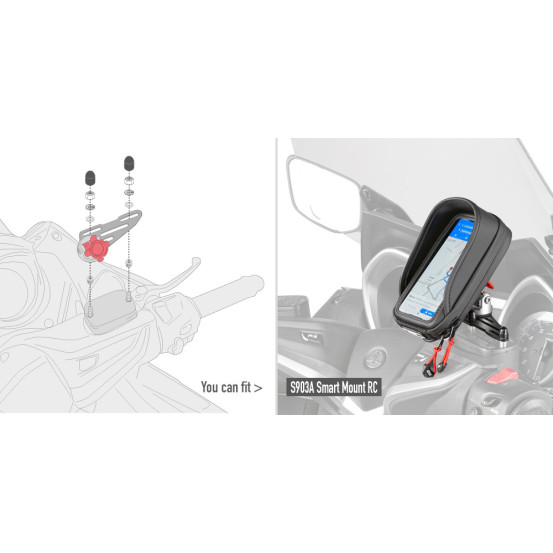 Kit de fixation spécifique Smart Mount RC Givi pour bocal de frein 01VKIT