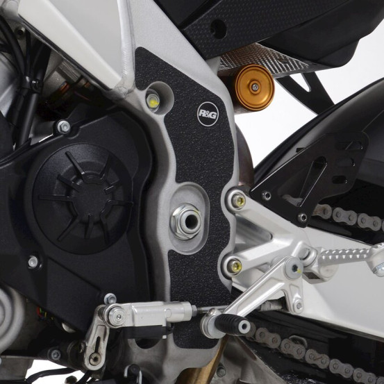 Adhésif anti-frottement R&G RACING - cadre noir (2 pièces) - APRILIA Tuono V4 1100