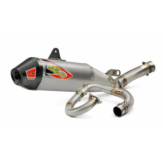Ligne d'échappement PRO CIRCUIT T-6 inox carbone Yamaha 450 YZF 2018-2019