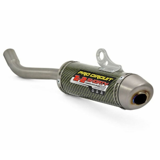 Silencieux Pro Circuit Ti-2 Shorty carbone kevlar Yamaha 125 YZ 2002-2021