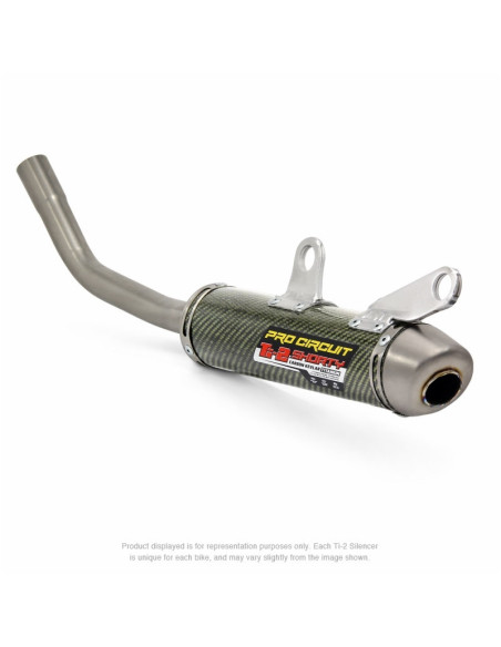 Silencieux d'échappement PRO CIRCUIT Ti-2 carbone Husqvarna 250 TC/TE 2019 KTM 250 SX 2019