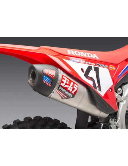 Silencieux YOSHIMURA RS12 Signature Series Inox/Carbone - Honda CRF250R/RX