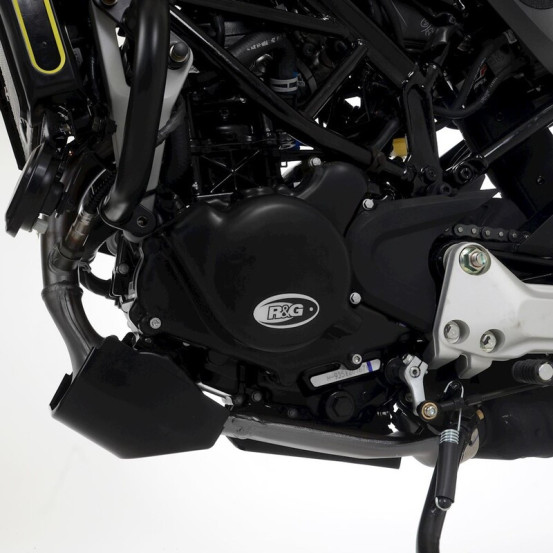 Protection de carter gauche (allumage) R&G RACING Race Series - noir - HUSQVARNA Svartpilen 125
