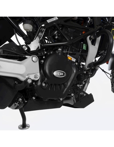 Protection de carter droit (embrayage) R&G RACING Race Series - noir - HUSQVARNA Svartpilen 125