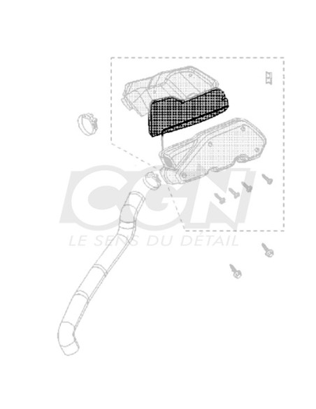 Filtre à air scooter origine Peugeot Kisbee / Streetzone / Vivacity 3 / Speedfight 3 / Django / Citystar 2T