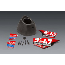 Embout de silencieux carbone YOSHIMURA pour ligne RS12 + Sticker