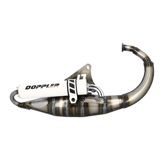 Pot d'échappement DOPPLER S3R Evolution Booster / BW'S / Stunt / Slider (silencieux Blanc)