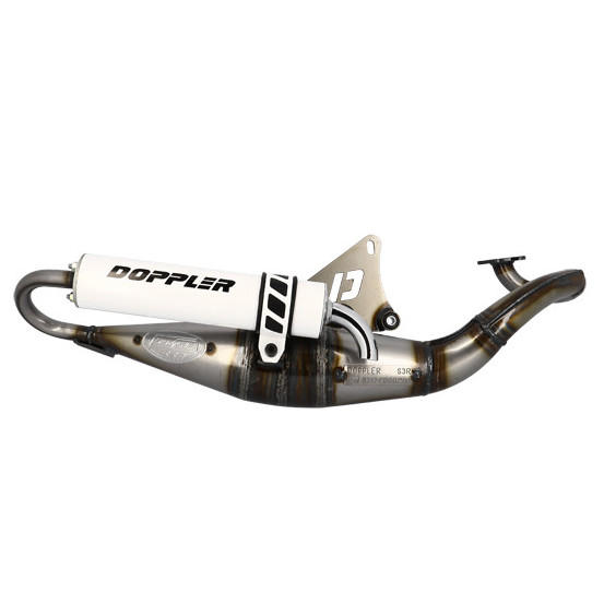 Pot d'échappement DOPPLER S3R Evolution Nitro / Aerox / Ovetto / Neo's / Mach G (silencieux Blanc)
