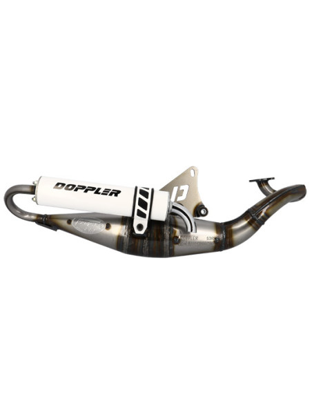Pot d'échappement DOPPLER S3R Evolution Nitro / Aerox / Ovetto / Neo's / Mach G (silencieux Blanc)