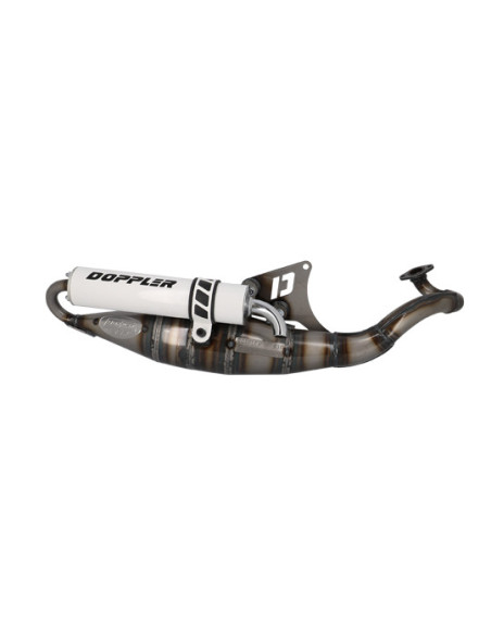 Pot d'échappement DOPPLER S3R Evolution Ludix / Speedfight 3 et 4 AC / LC / Kisbee (silencieux Blanc)