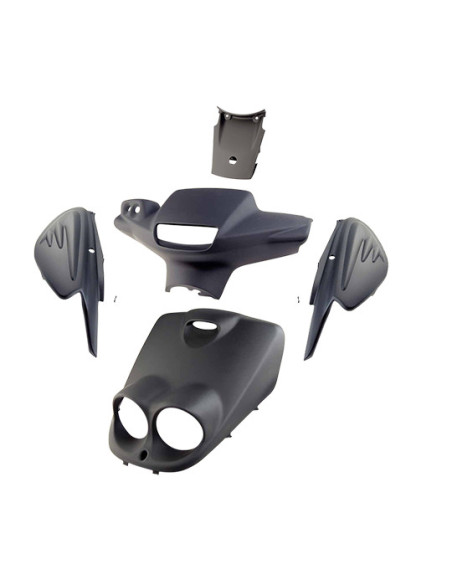 Kit carénages scooter MBK 50 Rocket / Next Noir mat