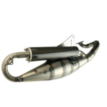 Pot d'échappement YASUNI R Minarelli horizontal MBK/Yamaha/Aprilia carbone