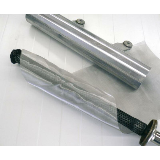 Toile Inox Tressée en plaque de 500x220mm, résiste à 800°