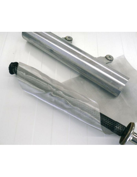 Toile Inox Tressée en plaque de 500x220mm, résiste à 800°