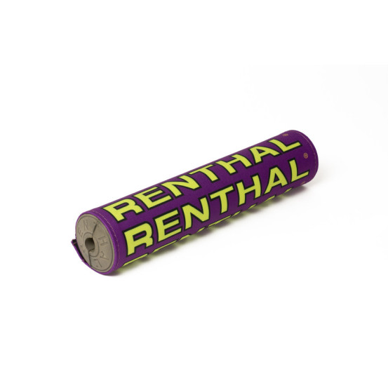 Mousse Guidon RENTHAL Vintage Tissu Violet Jaune Fluo