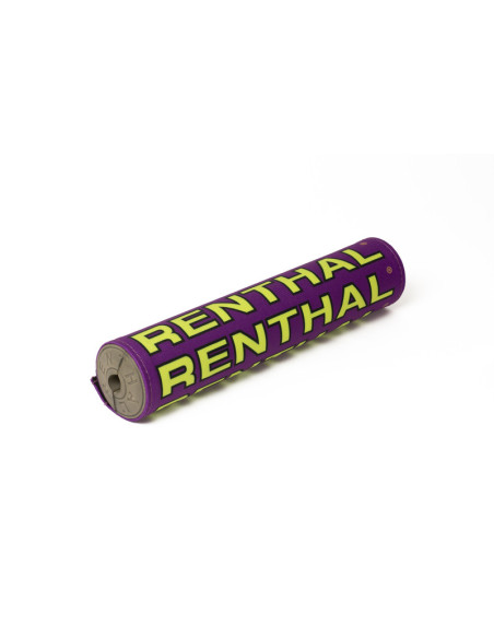 Mousse Guidon RENTHAL Vintage Tissu Violet Jaune Fluo