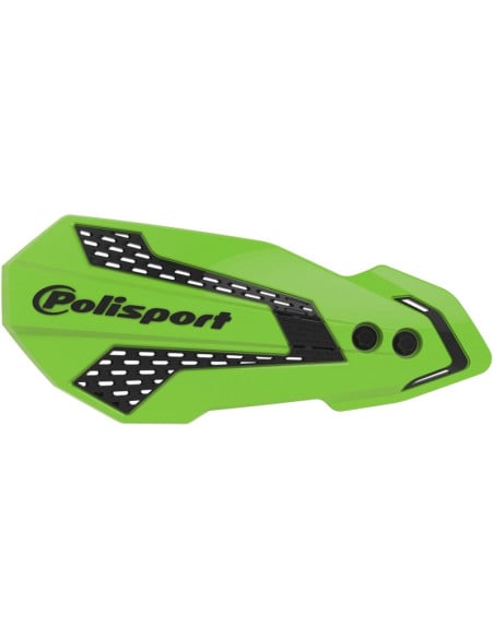 Protège-mains - Blanc Vert - POLISPORT MX Flow Kaswasaki KX KXF