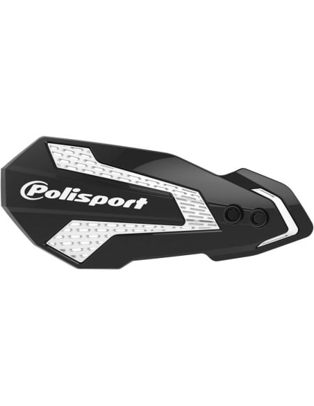 Protège-mains - Blanc Noir - POLISPORT MX Flow Kaswasaki KX KXF