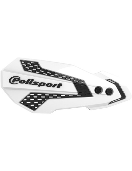 Protège-mains - Blanc Noir - POLISPORT MX Flow Kaswasaki KX KXF
