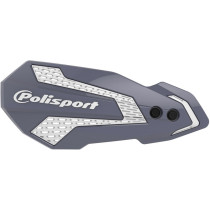 Protège-mains - Blanc Gris - POLISPORT MX Flow Kaswasaki KX KXF
