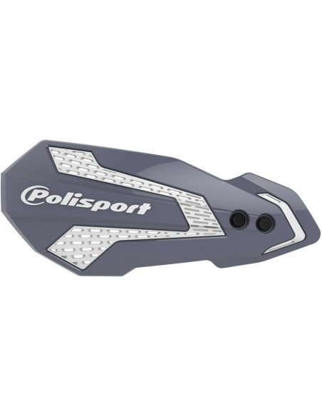 Protège-mains - Blanc Gris - POLISPORT MX Flow Kaswasaki KX KXF