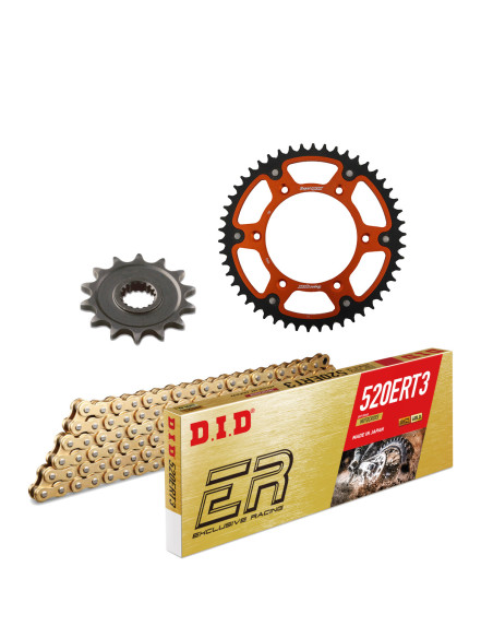 Kit chaine type origine 520 Stealth DID-SUPERSPROX - KTM 125 SX 2020-