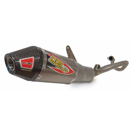 Ligne échappement Pro circuit TI-6 Honda 250 CRF-R 2022-2024 Titane embout Carbone