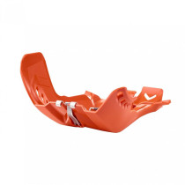 Sabot - Orange - POLISPORT Fortress avec protection de bielette KTM SX EXC Husqvarna TC TE 2019-2022