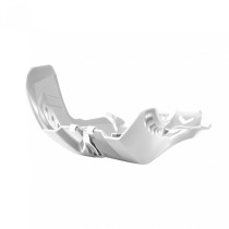 Sabot - Blanc - POLISPORT Fortress avec protection de bielette KTM SX EXC Husqvarna TC TE 2019-2022