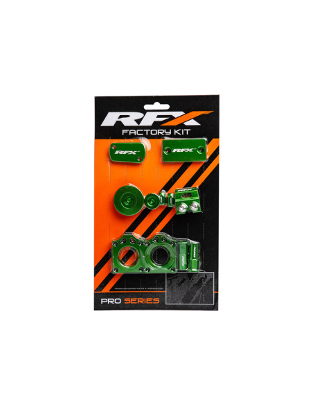 Kit habillage alu RFX Factory Kawasaki 250 450 KX-F 2012-2020 Vert