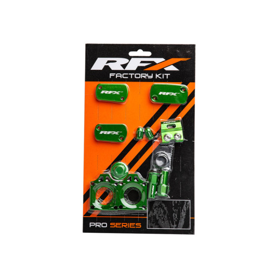 Kit habillage alu RFX Factory Kawasaki 250 450 KX-F 2019-2023 Vert