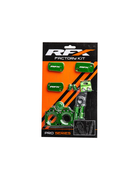 Kit habillage alu RFX Factory Kawasaki 250 450 KX-F 2019-2023 Vert