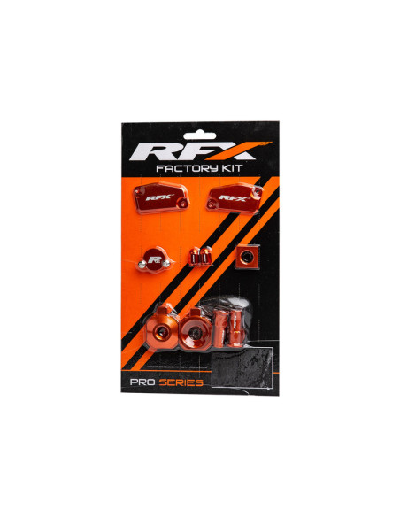 Kit habillage alu RFX Factory KTM 65 SX Husqvarna 65 TC Gas Gas 65 MC 2016-2023 Orange