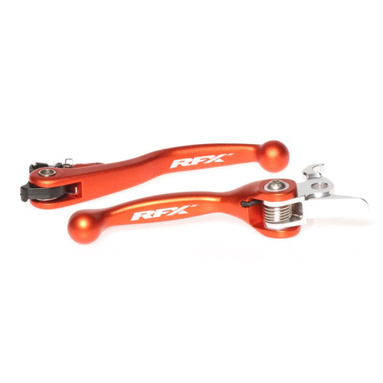 Ensemble de leviers retournables forgés RFX Race Orange KTM freins Brembo - embrayages Magura
