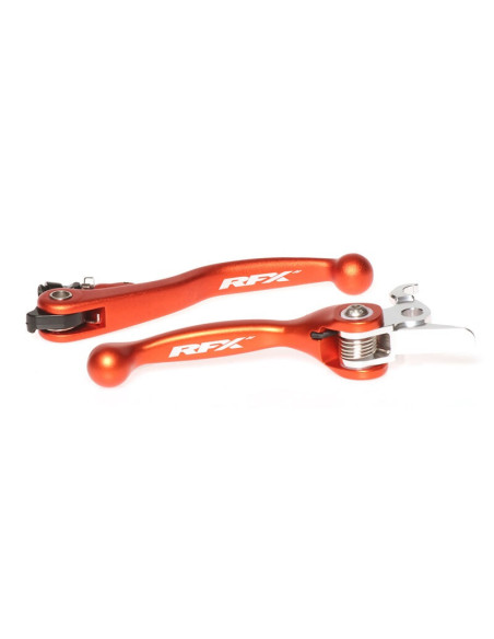 Ensemble de leviers retournables forgés RFX Race Orange KTM freins Brembo - embrayages Magura