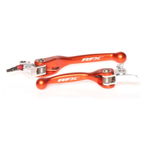 Ensemble de leviers retournables forgés RFX Race Orange KTM freins Brembo - embrayages Magura