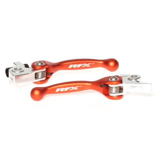 Ensemble de leviers retournables forgés RFX Race KTM Husqvarna Orange