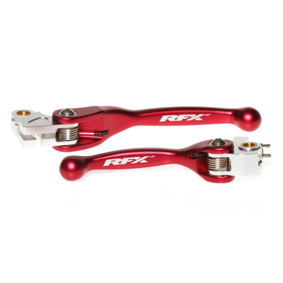 Ensemble de leviers retournables forgés RFX Race KTM Husqvarna Gas Gas Rouge Brembo