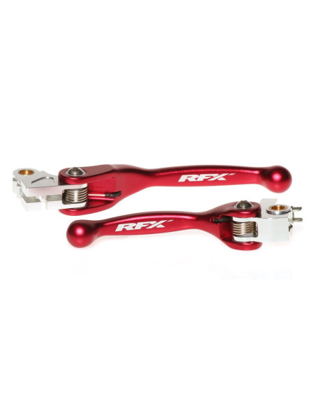 Ensemble de leviers retournables forgés RFX Race KTM Husqvarna Gas Gas Rouge Brembo